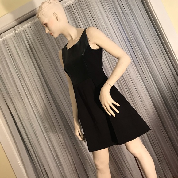 Romeo and Juliet Couture LBD with Faux Leather - Picture 5 of 8
